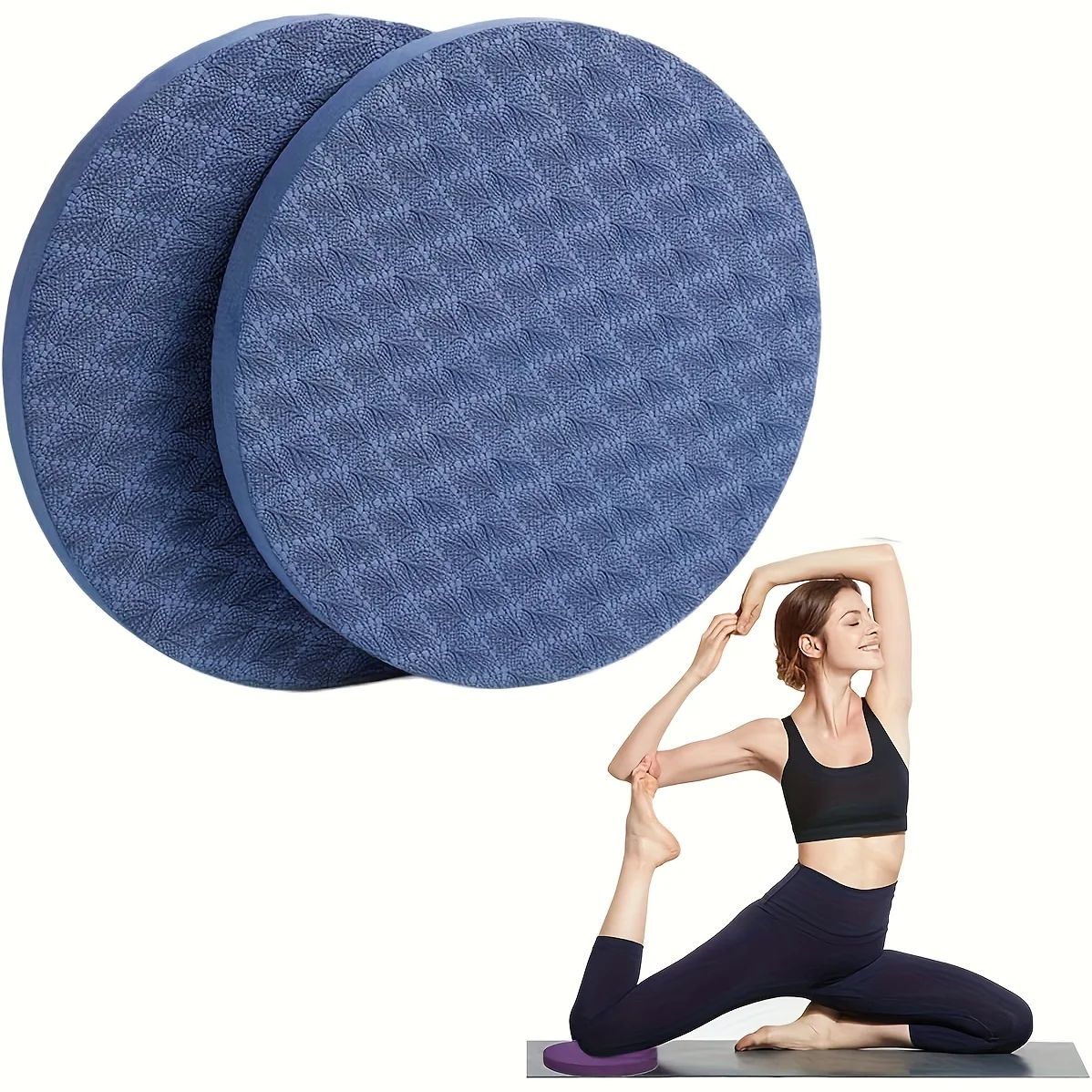 Pilates Yoga For Beginners - 2 Paket Bantalan Lutut Yoga, Bantalan