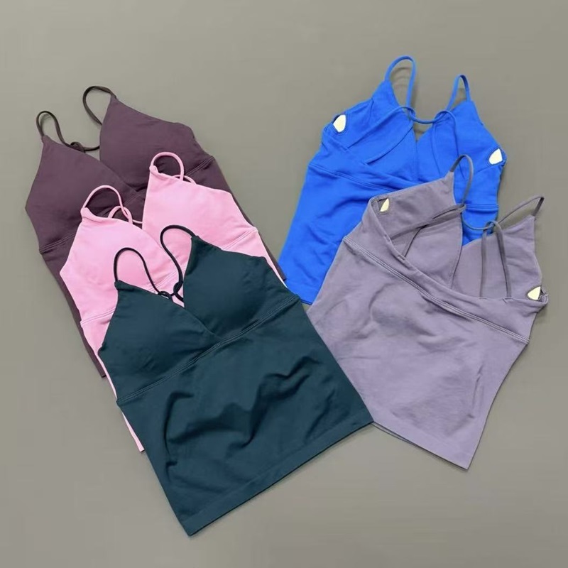 Pilates Yoga Wrap Top - Atasan Olahraga Wanita Model Twist Depan,