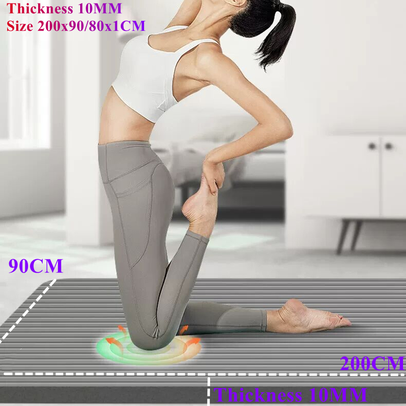 Pilates Yoga For Beginners - Matras Yoga Anti-selip Tebal 2000×900mm 10MM