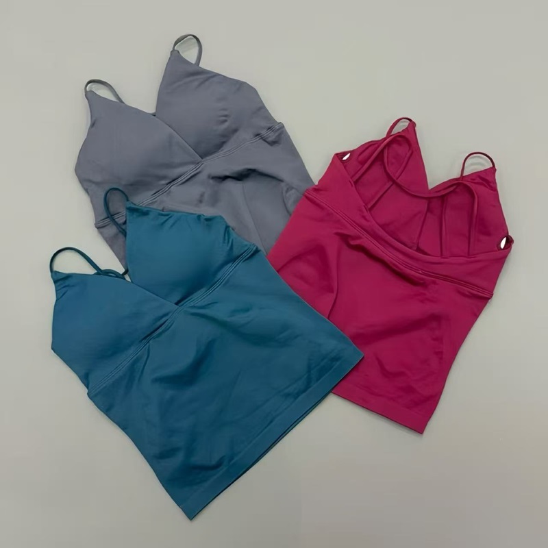Pilates Yoga Wrap Top - Vision Twist Atasan Panjang Wanita Halter