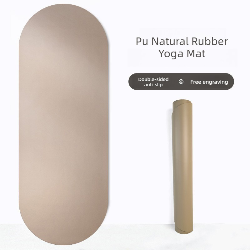 Pilates Yoga Matte - Matras Yoga Karet Alam Oval PU