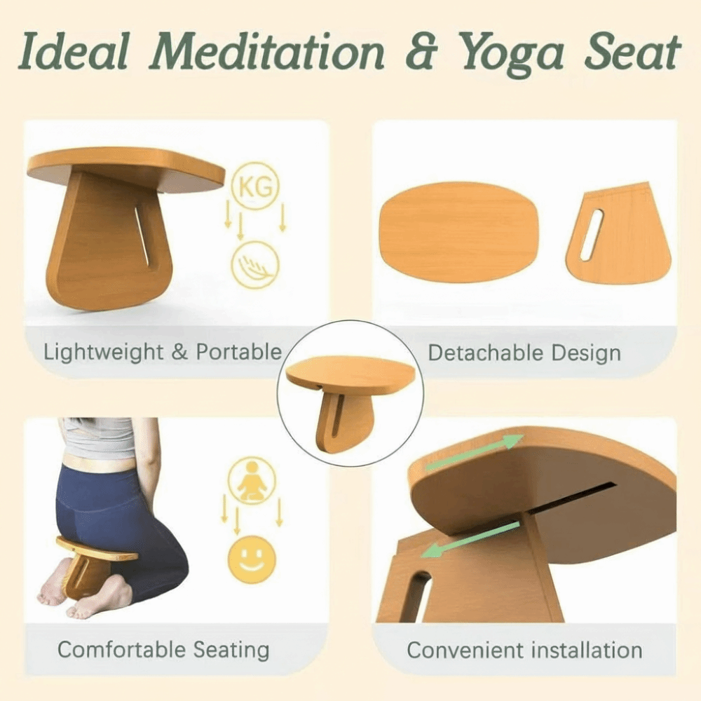 Pilates Chair Wunda - Kursi Doa Kayu Solid Bangku Yoga