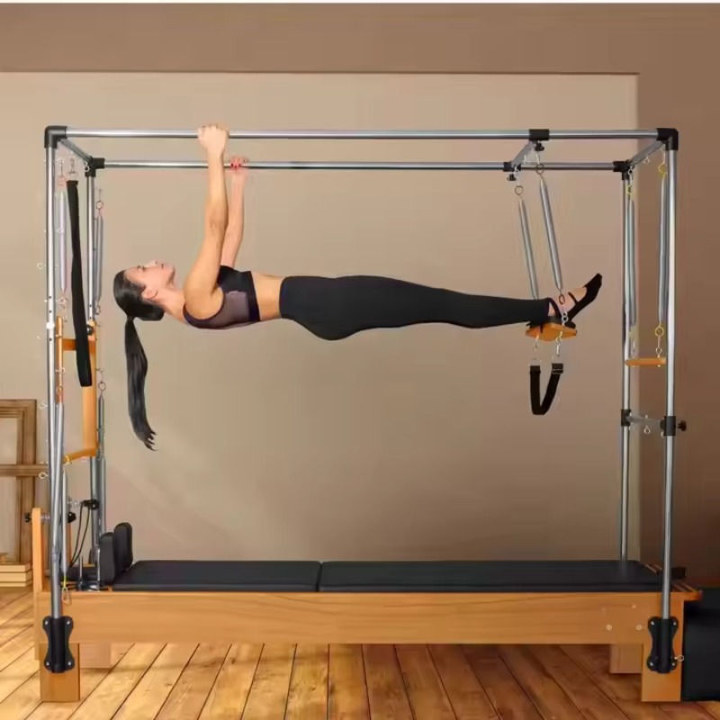 Pilates And Yoga Studio - YTYIN Reformer Pilates Kayu Maple Putih
