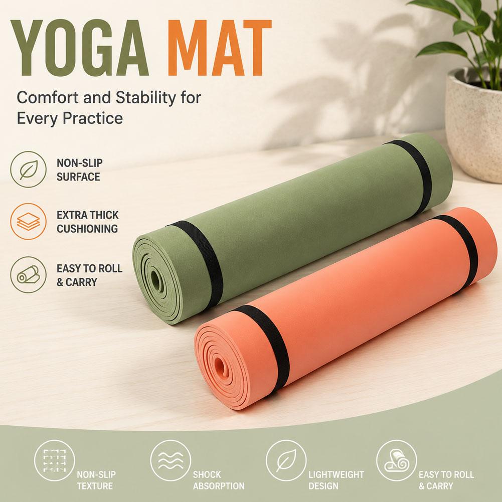 Tikar Yoga 180X50Cm Selimut Ti - Pilates Yoga Matte ulasan dan harga