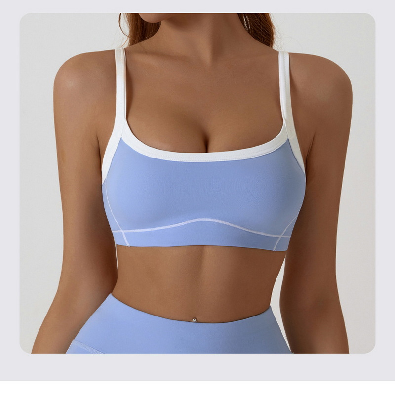 Setelan Yoga Nude Elastisitas  - Pilates Yoga Wrap Top ulasan dan harga