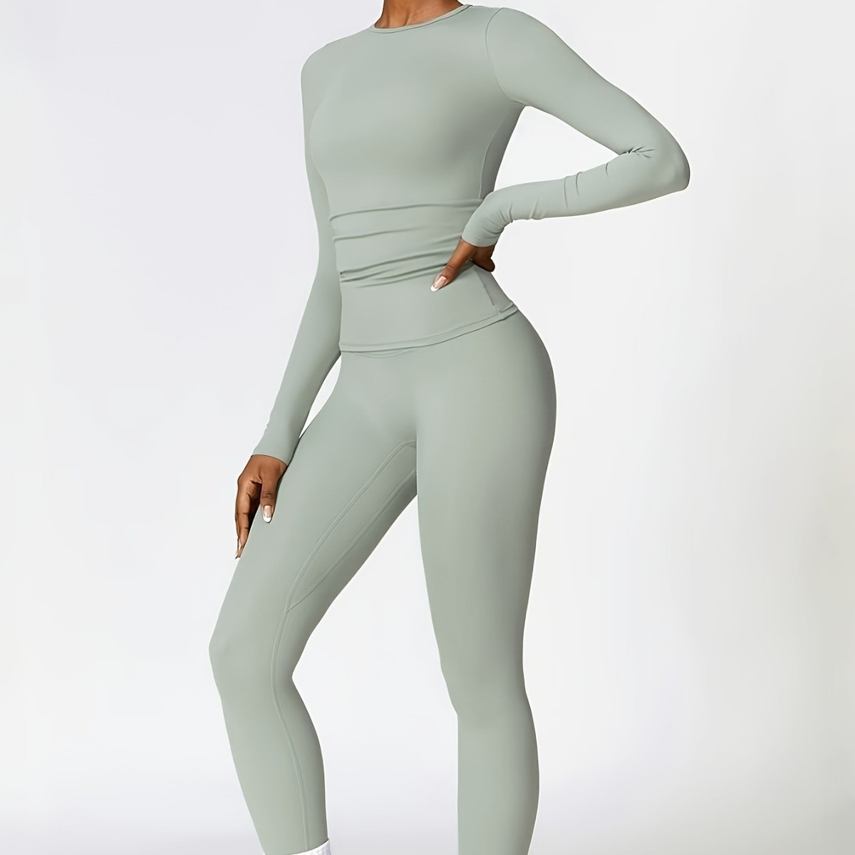 Setelan yoga ketat lengan panj - Pilates & Yoga Vertebrasana ulasan dan harga