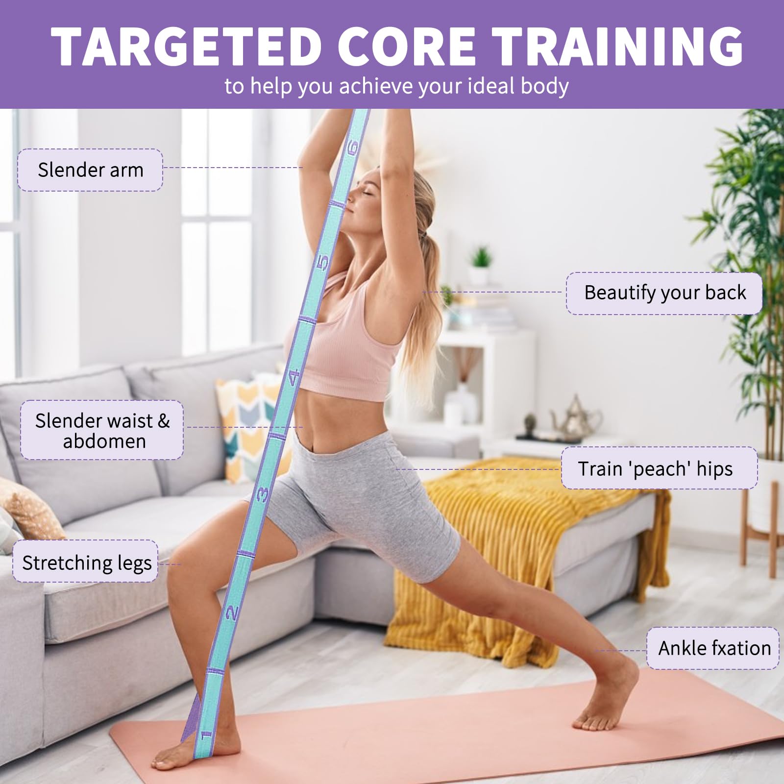 Pita Resistensi Pelangsing Sab - Pilates Yoga For Beginners ulasan dan harga