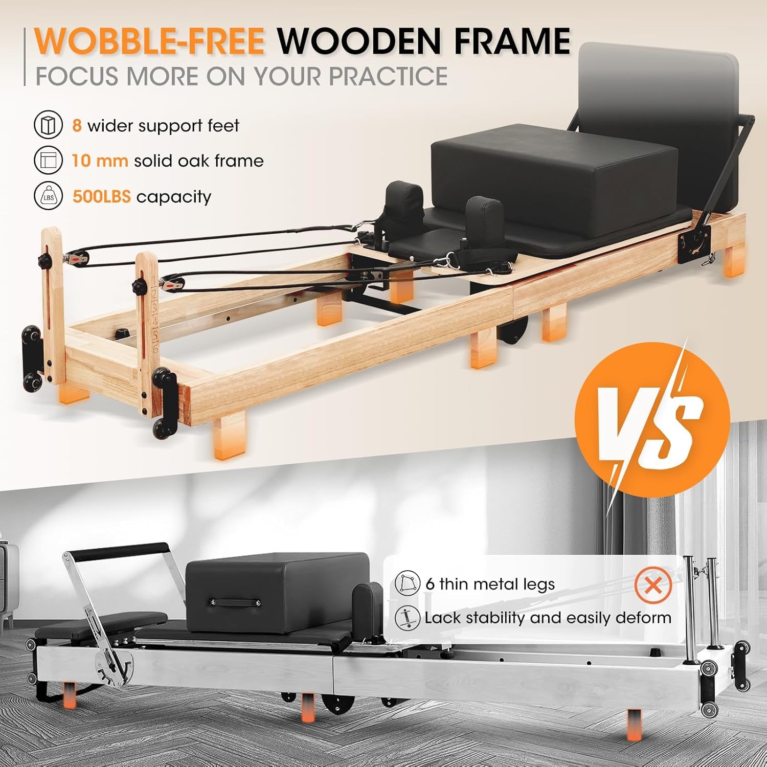 Mesin Pilates Reformer Kayu de - Pilates Reformer Spring ulasan dan harga