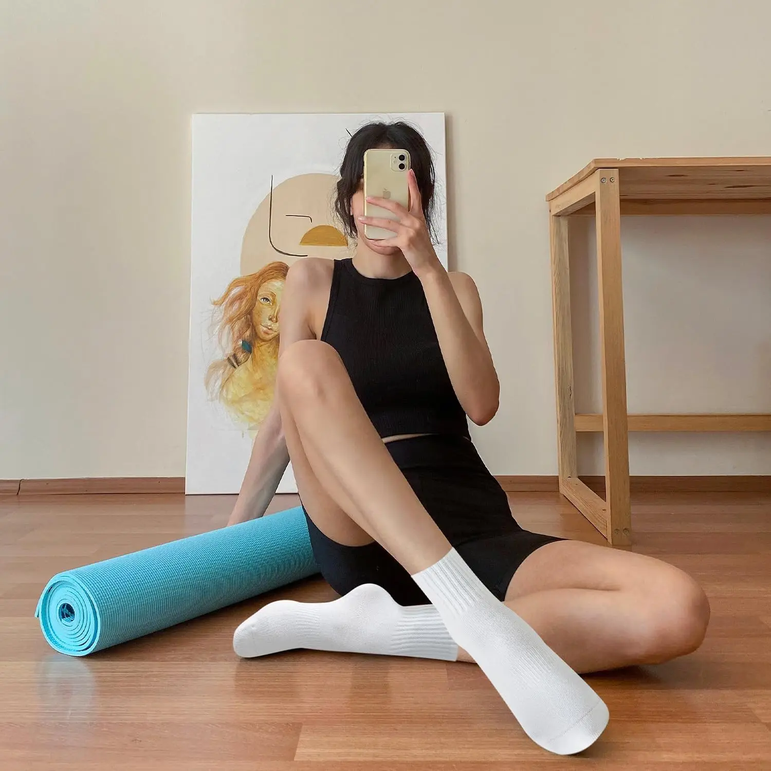 4 pasang kaus kaki yoga wanita - Pilates & Yoga Vertebrasana ulasan dan harga