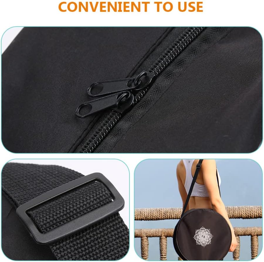 Tas roda Yoga nilon hitam bung - Pilates Yoga Circle ulasan dan harga