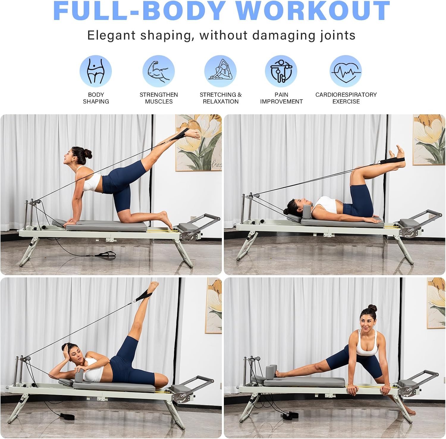 Pilates Reformer, Mesin Pilate - Pilates Reformer Spring ulasan dan harga