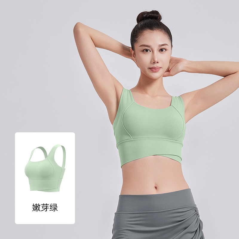 Sport Bra Wanita High Waist Cr - Pilates Yoga Wrap Top ulasan dan harga