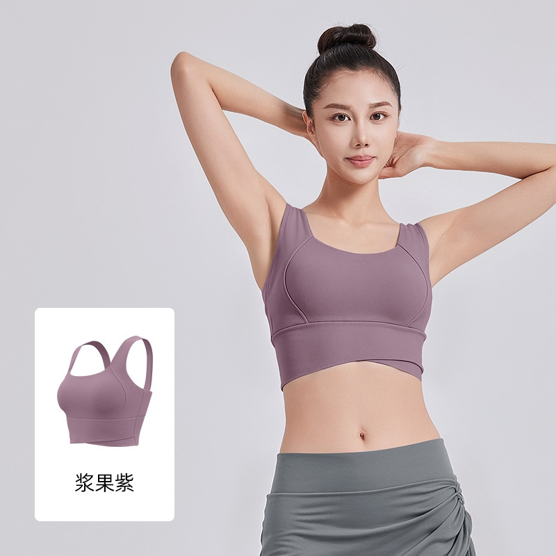 Sport Bra Wanita High Waist Cr - Pilates Yoga Wrap Top ulasan dan harga