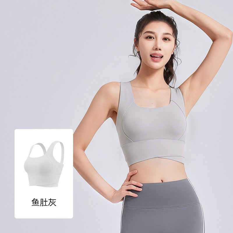 Sport Bra Wanita High Waist Cr - Pilates Yoga Wrap Top ulasan dan harga