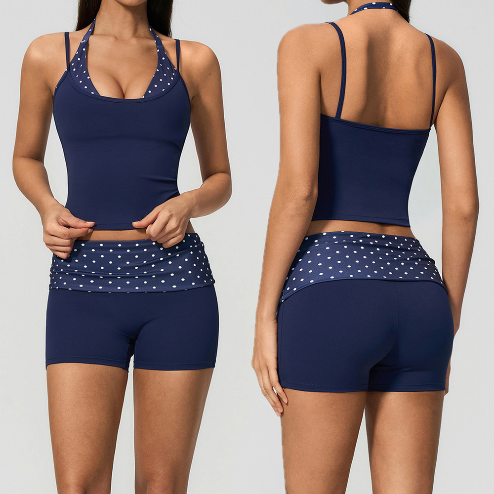 Tank Top Yoga Halter Tali Wani - Pilates Yoga Wrap Top ulasan dan harga