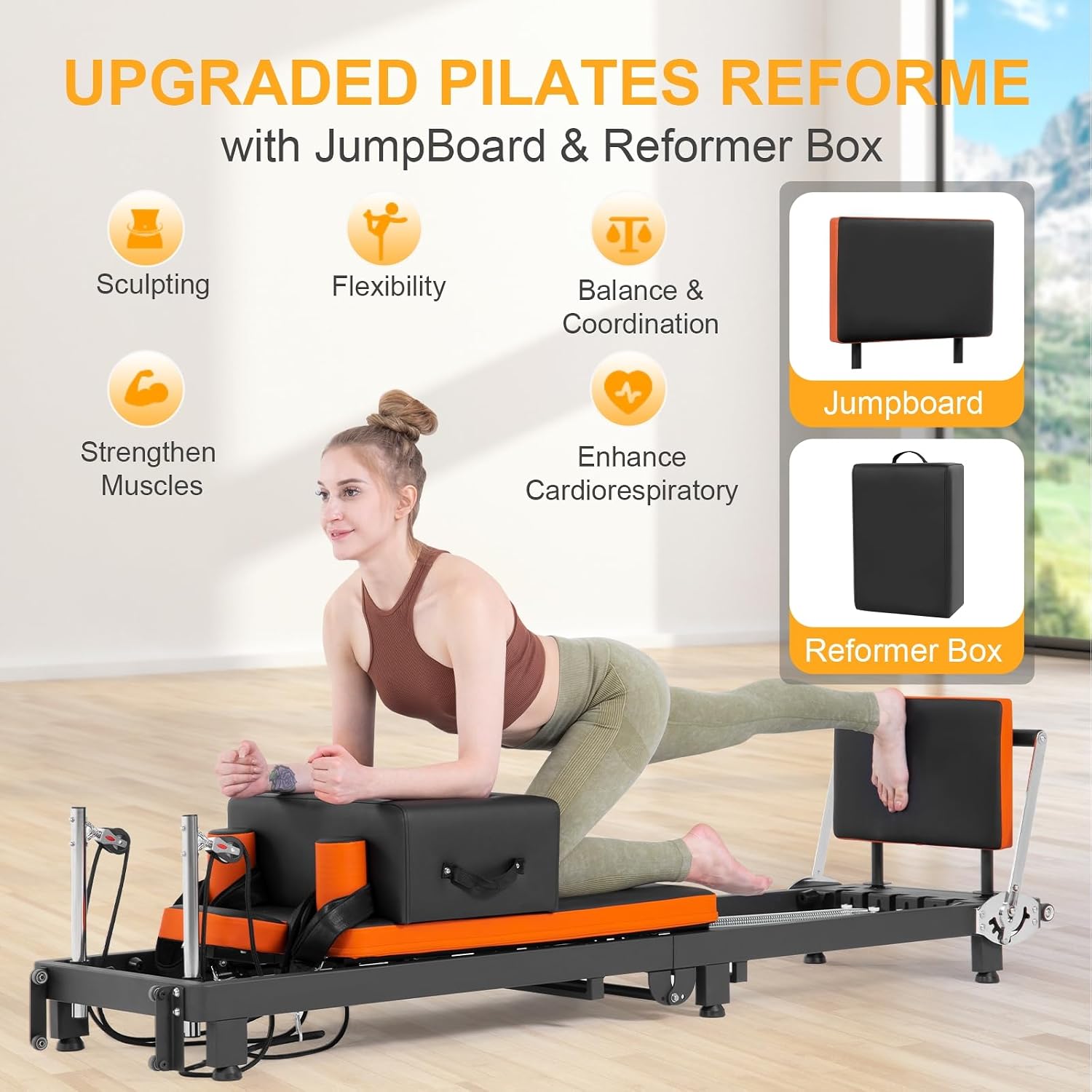 Pilates Reformer, Mesin Pilate - Pilates Reformer Spring ulasan dan harga