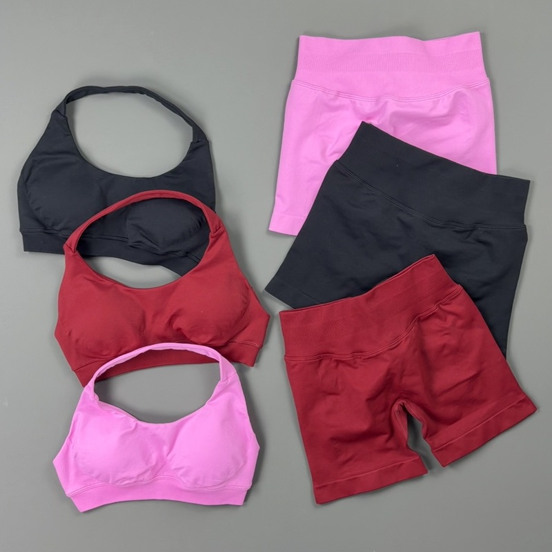 2 Buah Set Olahraga Histello W - Pilates Yoga Wrap Top ulasan dan harga