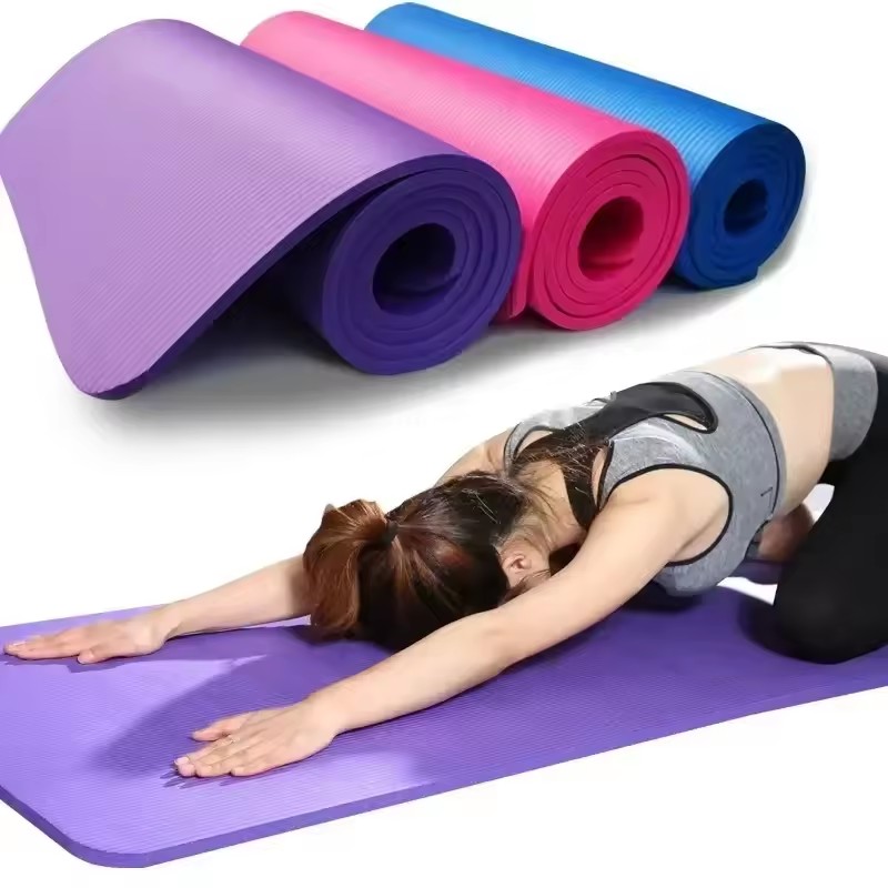Matras Yoga Tebal 1CM Anti-sel - Pilates Yoga Matte ulasan dan harga