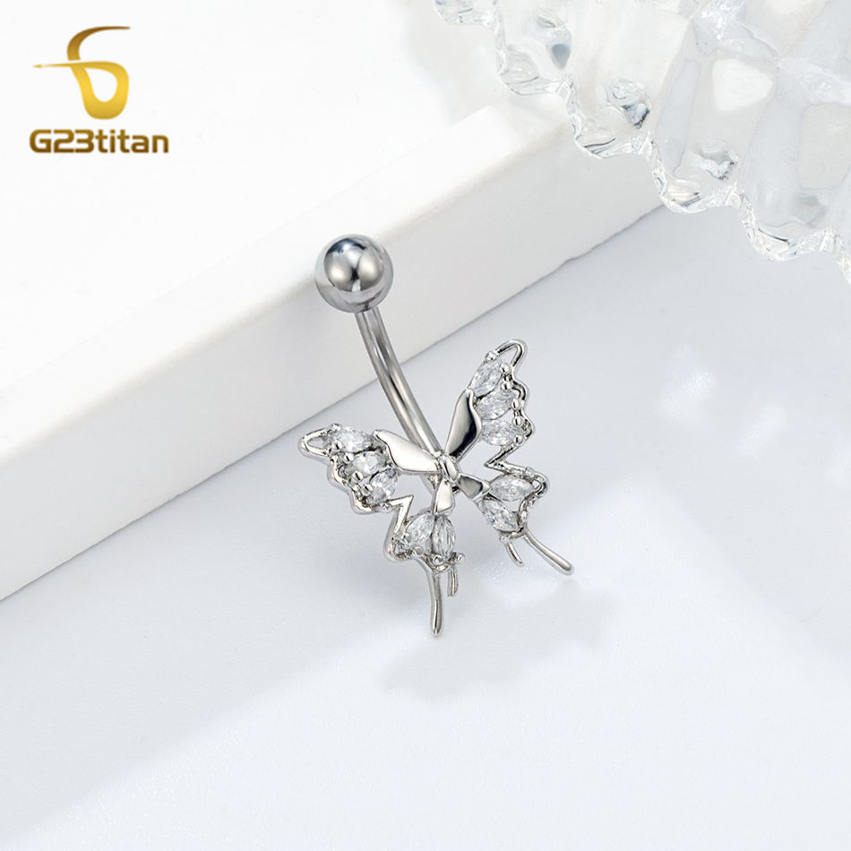 Liontin Cincin Pusar Kupu-kupu - Pilates Yoga Circle ulasan dan harga