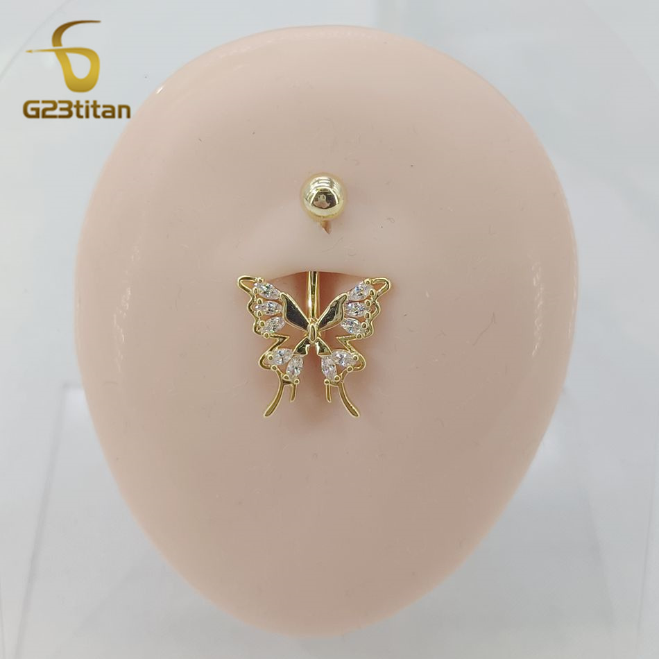 Liontin Cincin Pusar Kupu-kupu - Pilates Yoga Circle ulasan dan harga