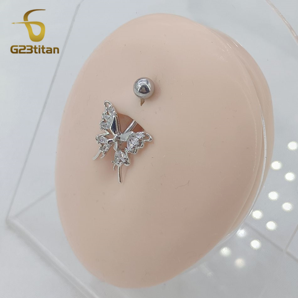 Liontin Cincin Pusar Kupu-kupu - Pilates Yoga Circle ulasan dan harga