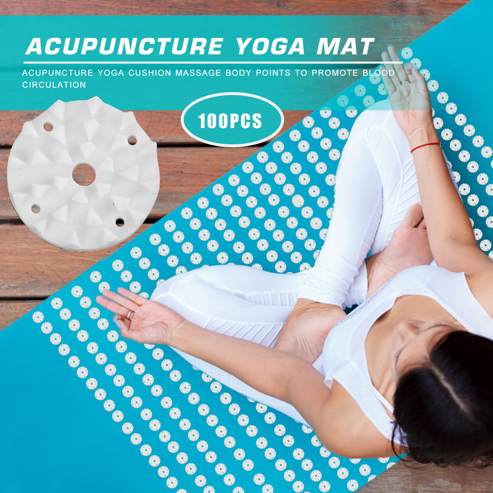 100 Buah/Set Alas Yoga Akupres - Pilates Yoga Matte ulasan dan harga