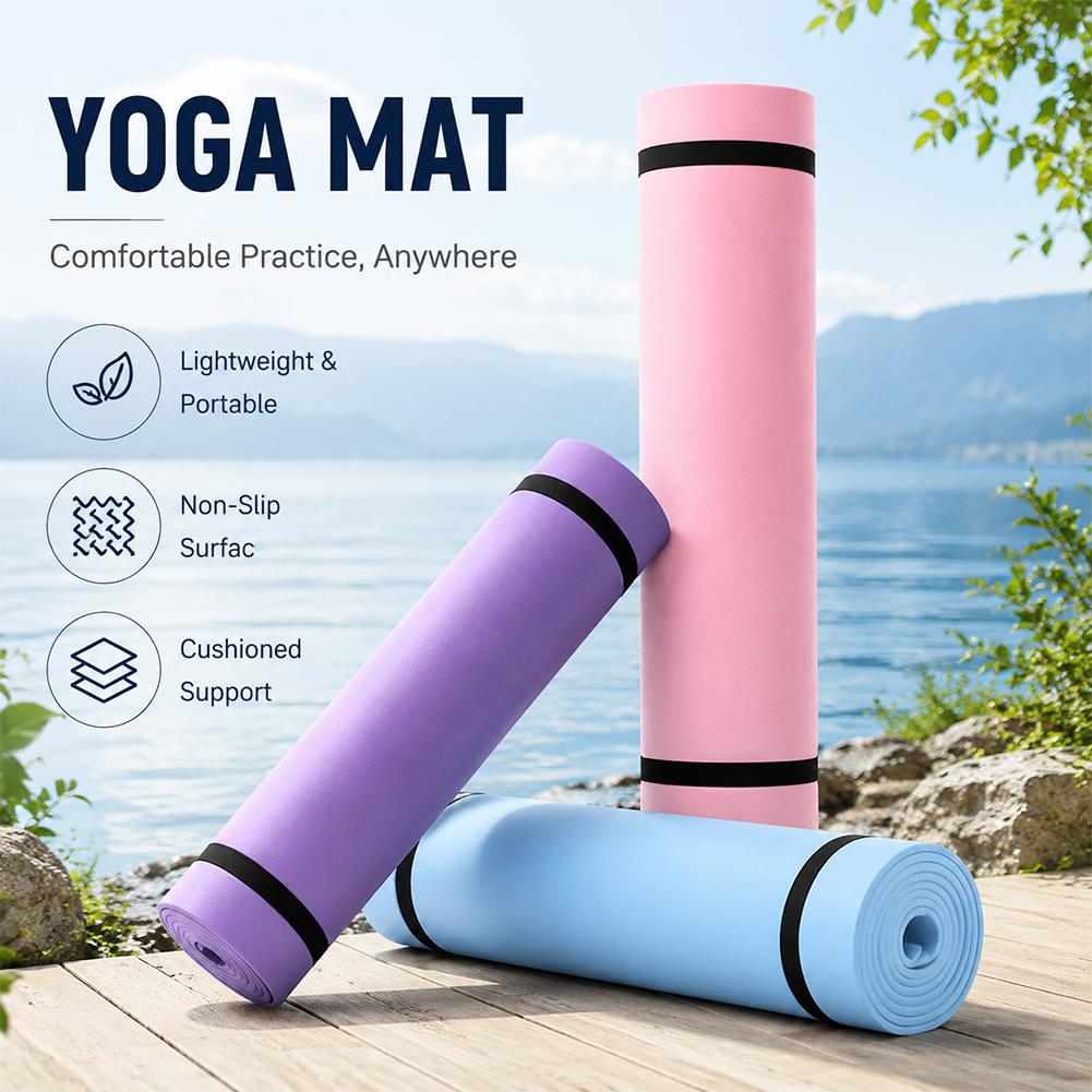 1/2 Buah Tikar Yoga Tebal Anti - Pilates Yoga Matte ulasan dan harga